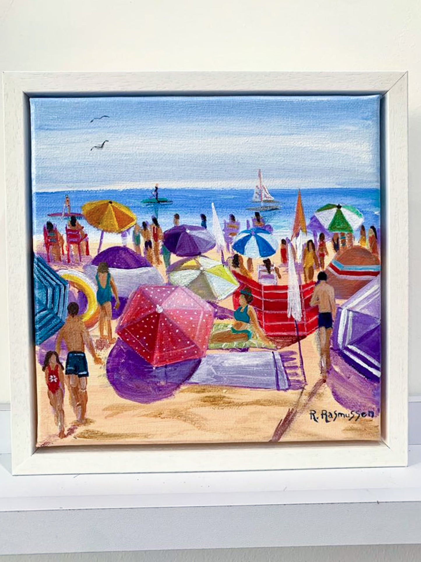 Little Busy Beach - Original Painting