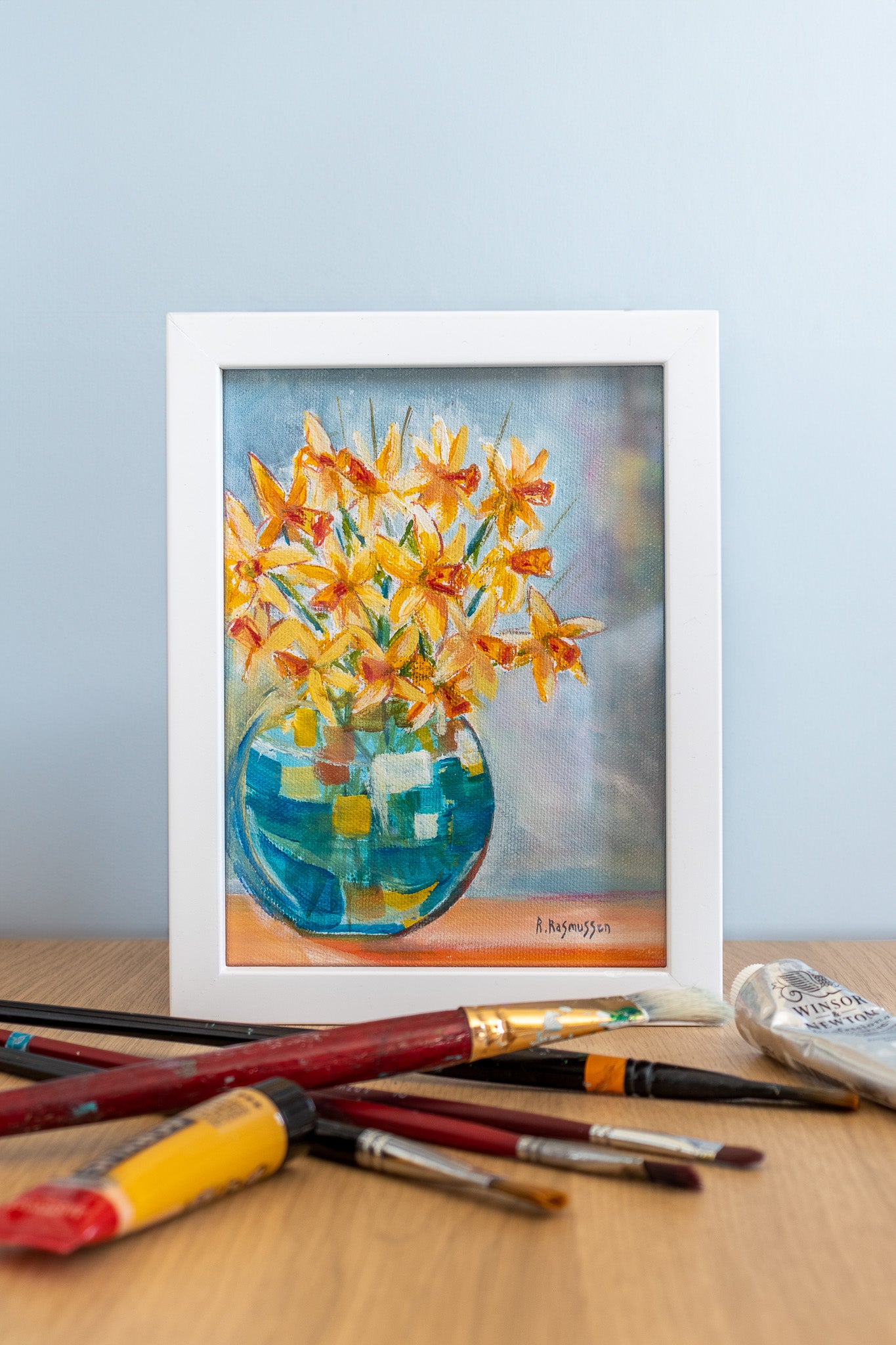 Loves my Daffs- Original Painting – Rachel Rasmussen Art